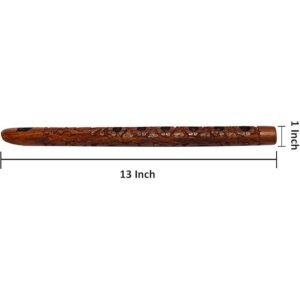 Mouth Woodwind Flute Wooden Traditional Hand Carved