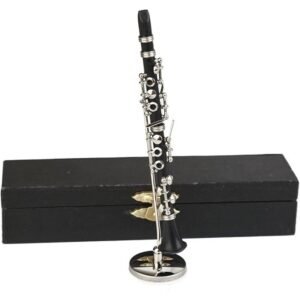 Miniature Clarinet with Stand and Case Mini Musical Instrument