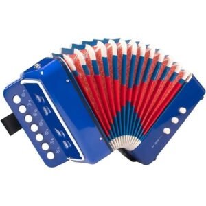 Button Accordion, Horse 10 Keys Control Kids Accordion Musical Instruments for Kids