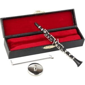 Miniature Clarinet with Stand and Case Mini Musical Instrument