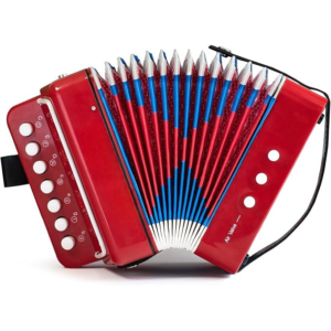 Accordion Instrument Toys 10 Keys Button Small Accordion for Boys & Girls