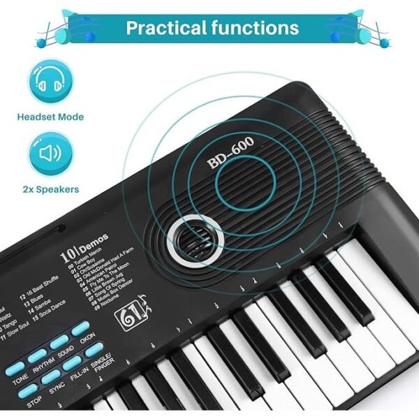 Portable Keyboard Gift Teaching for Beginners, electric piano for kids - Image 2